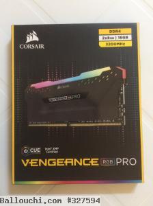 Barrettes mémoires DDR4 Corsair vengeance rgb pro