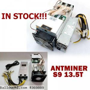 Bitmain btc Antminer asic S9 13.5T SHA256 + Psu