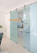 PORTE  TOTALEMENT  VITRÉE  LE VOLET