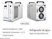 Mini enfriador de agua CW5202 para enfriar dos tubos láser de CO2 simultáneamente