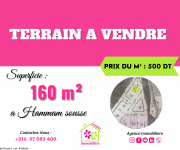 Réf 230 Terrain du 160 m² a Hammam Sousse Ghrabi