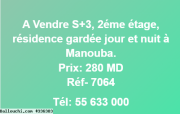 A Vendre S+3, 2éme étage