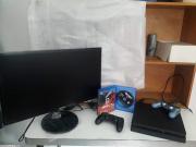 Ps4+ Écran Samsung + 2 manettes+ 2 CD