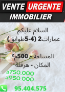 AV 2 immeubes à Hergla