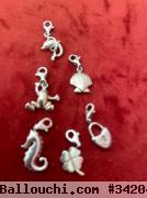 8 Pendentifs Argent pour Bracelet ou Collier