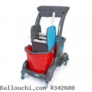 Chariot de nettoyage double seaux