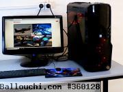 PC GAMER, bureaux, chaises, séparation aluminium