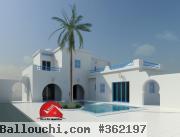 PROJET DE VILLA À VENDRE - RÉF P245  P 245     HOUMT SOUK DJERBA