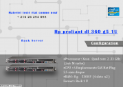 Hp proliant dl 360 g5   1U