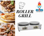 CREPIERE ROLLER GRILL DOUBLE A GAZ