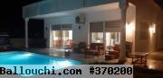 une belle villa avec piscine àdar allouch  kélibia