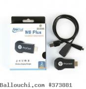 Anycast M9 PLUS - WiFi HDMI - Display - TV Dongle - Noir