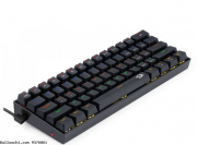 Clavier Gamer Redragon Lakshmi K606R Rainbow Red Switch, Noir