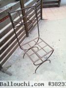 4 chaises en Fer Forgé