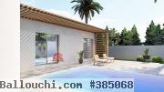 MODÈLE DE PLAN AVEC 2 CHAMBRES ET PISCINE PRIVÉE - RÉF P554