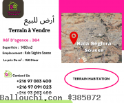 RéfTH383Terrainde456m2àHamadaHammamSousse