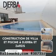 Construction Villa et Piscine à Djerba et à Zarzis