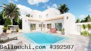 VILLA AVEC PISCINE À DJERBA ZONE URBAINE - TITRE BLEU - RÉF P553