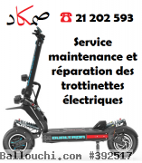 Réparation trottinette électrique Tunisie