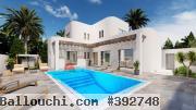 VILLA AVEC PISCINE À DJERBA ZONE URBAINE - TITRE BLEU - RÉF P553