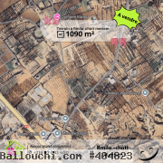 Terrain de 1090 m² a rmila chott meriem de 250 dt /m²