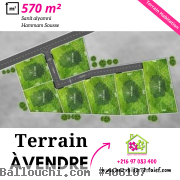 Terrain de 570 