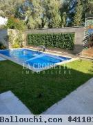 Appartement s+3 avec jardin et piscine à La Soukra  MAV1556