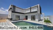 VILLA NEUVE AVEC PISCINE - TITRE BLEU - TEZDAINE DJERBA ZA - RÉF V714
