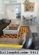 Ain Zaghouan Nord :  A louer appartement  au premier étage meublé haut standing luxueux dans une résidence neuve pour longue durée