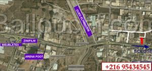 Terrain commercial immatriculé 457m2 à 2500DT/m² Hammam Sousse GP1