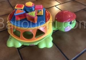 Jouet tortue musicale avec formes importées de France