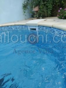 A louer un rez de chaussé de villa s+3 avec piscine A jardin de Carthage