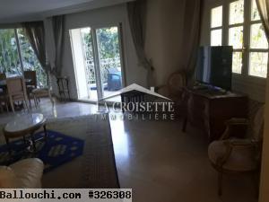 Une villa en s+2 meublé à la Marsa Ref MVL0234