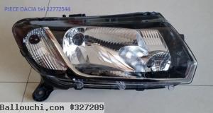 dacia logan mcv parachoc armature lampe phare