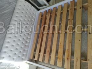 Grand Lit deux places avec matelas 200x 190 mm
