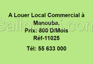 Local Commercial à Manouba