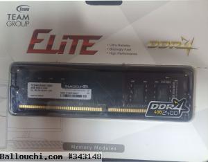 barette memoire elite team pour ordinateur de bureau DDR4 2400 Mhz dans l'emballage