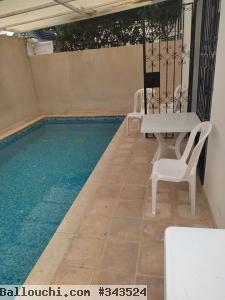 Appartement S+3 avec piscine privé à louer à Yasmine Hammamet
