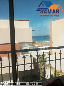 Villa front de mer 2S plus 3 a vendre à plage Ezzahra hammem lghzez