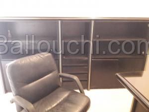 bureau occasion et armoire et 3 chaises de bureau