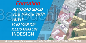 FORMATION AUTOCAD, 3DS MAX , PHOTOSHOP, ILLUSTRATOR...
