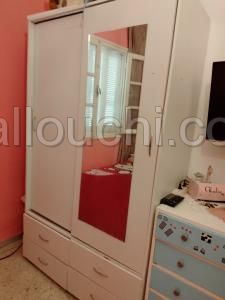 Dressing enfant 2 portes coulissant couleur blanc