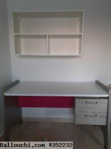 Table bureau plus étagère