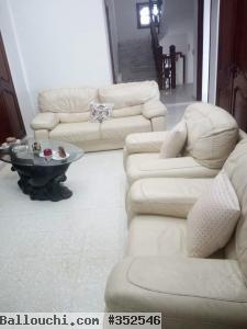 SALON BEIGE CUIR