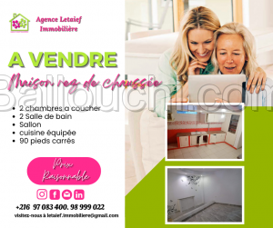 A vendre une belle maison rez de chaussée 