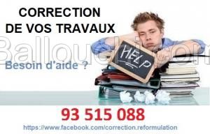 Correction de travaux universitaires