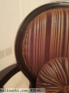 Vente 2 fauteuils avec coussins décoratifs