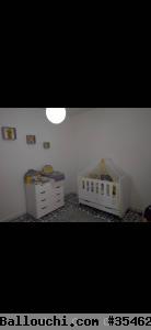 lit complet bébé + commode en très bon état