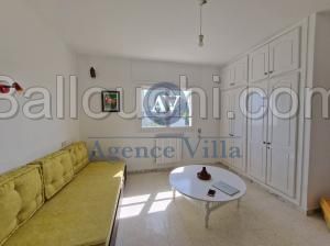 A louer un etage de villa s+3 meublé avec mer a carthage