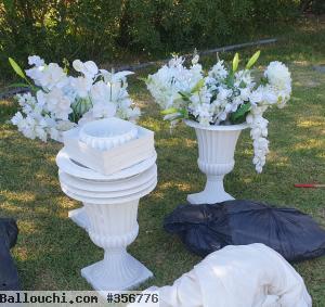 Av vase a fleur plastique